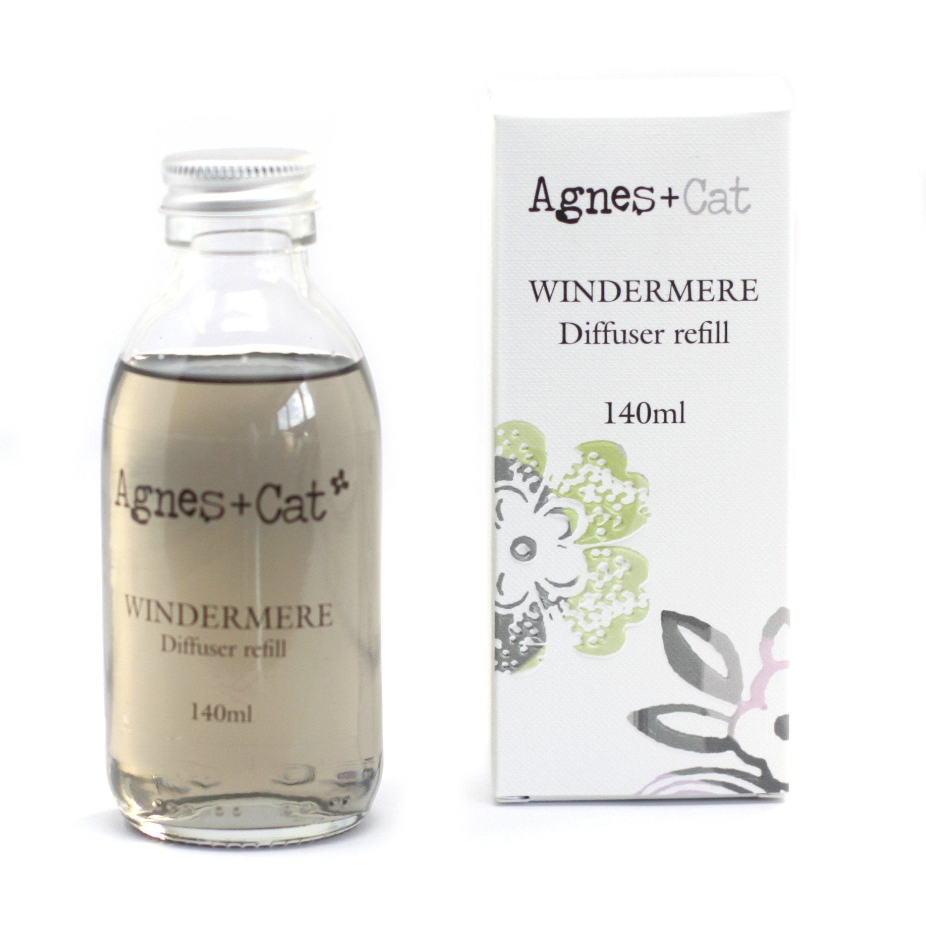 Agnes + Cat Reed Diffuser Refill - Up to 16 weeks - Windermere 150ml