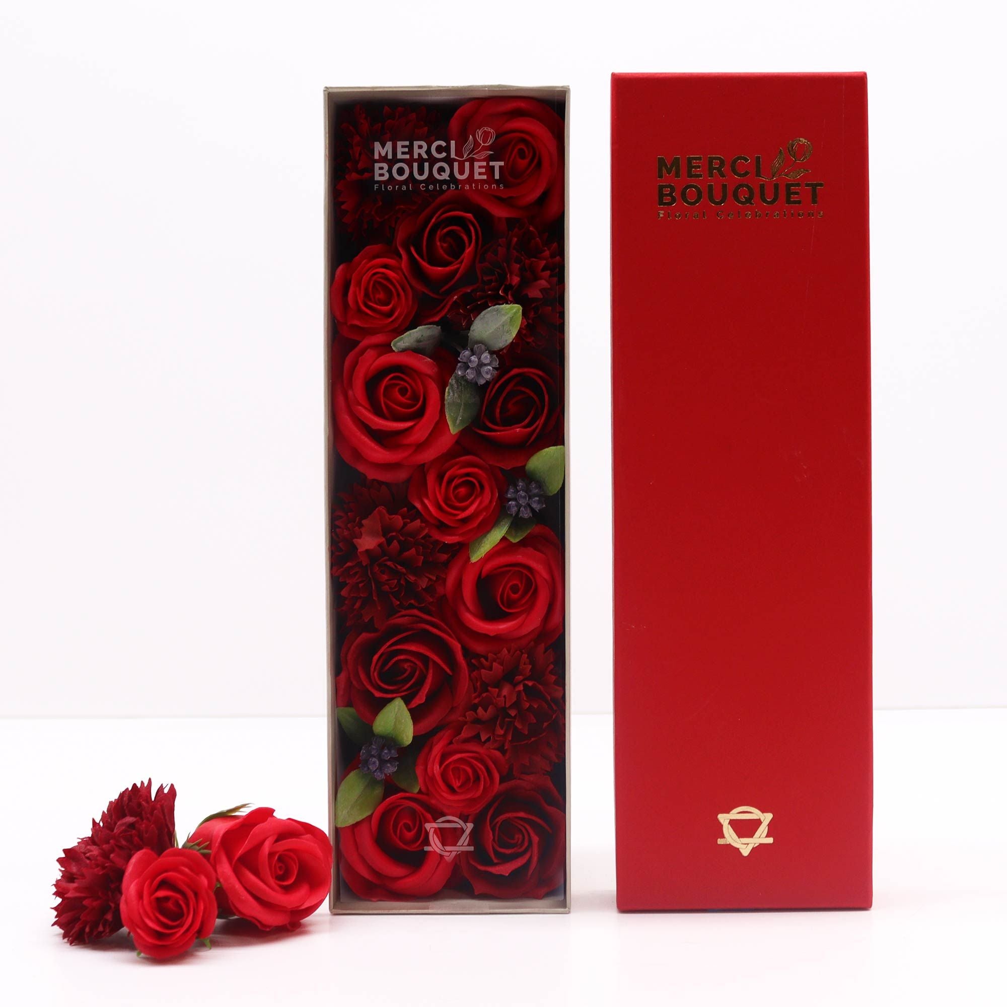 Long Box - Classic Red Soap Roses