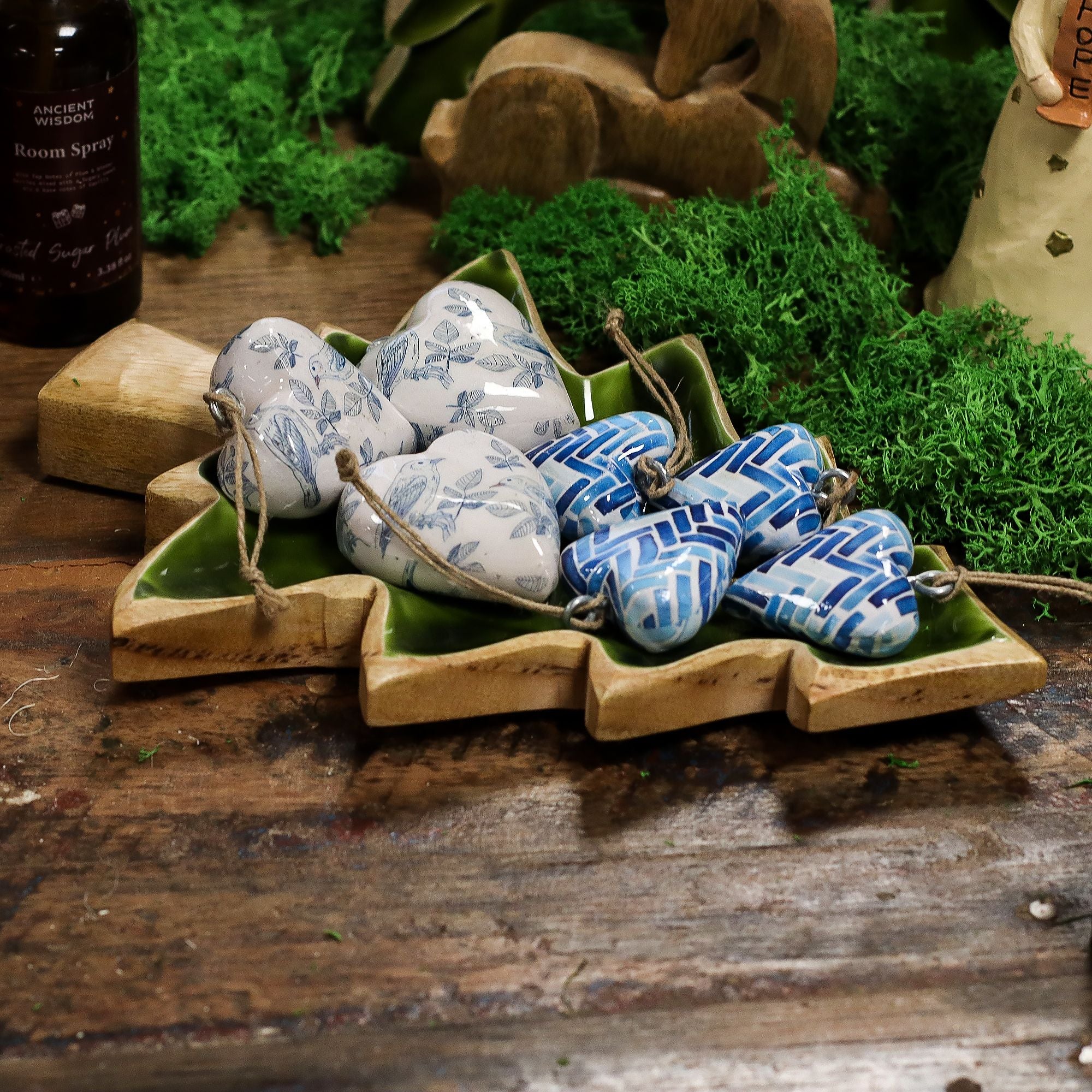 Lost in the Forrest - Enamel Tree Wooden Bowl