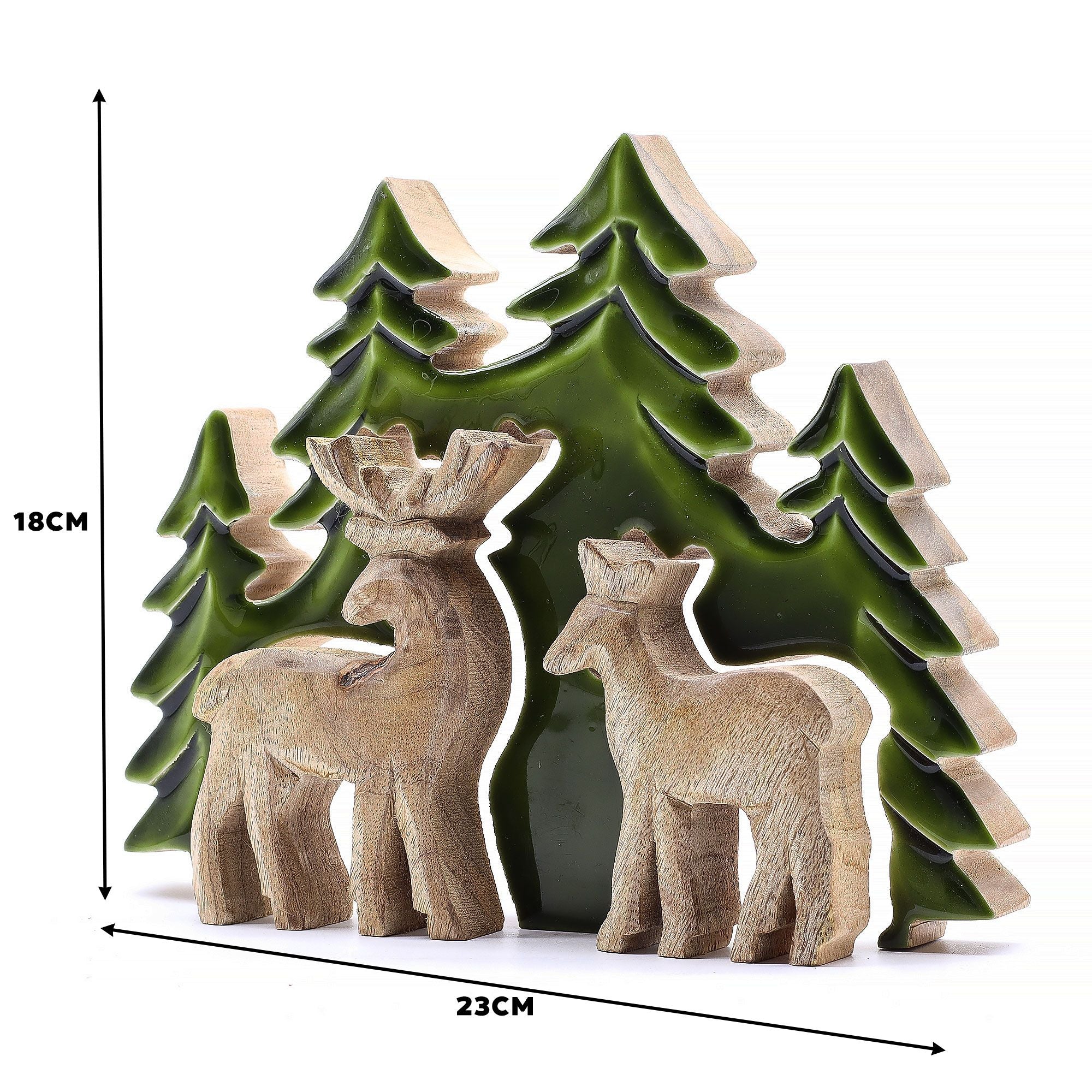 Lost in the Forrest - Two Dear in the Forrest 3D Wooden Decoration