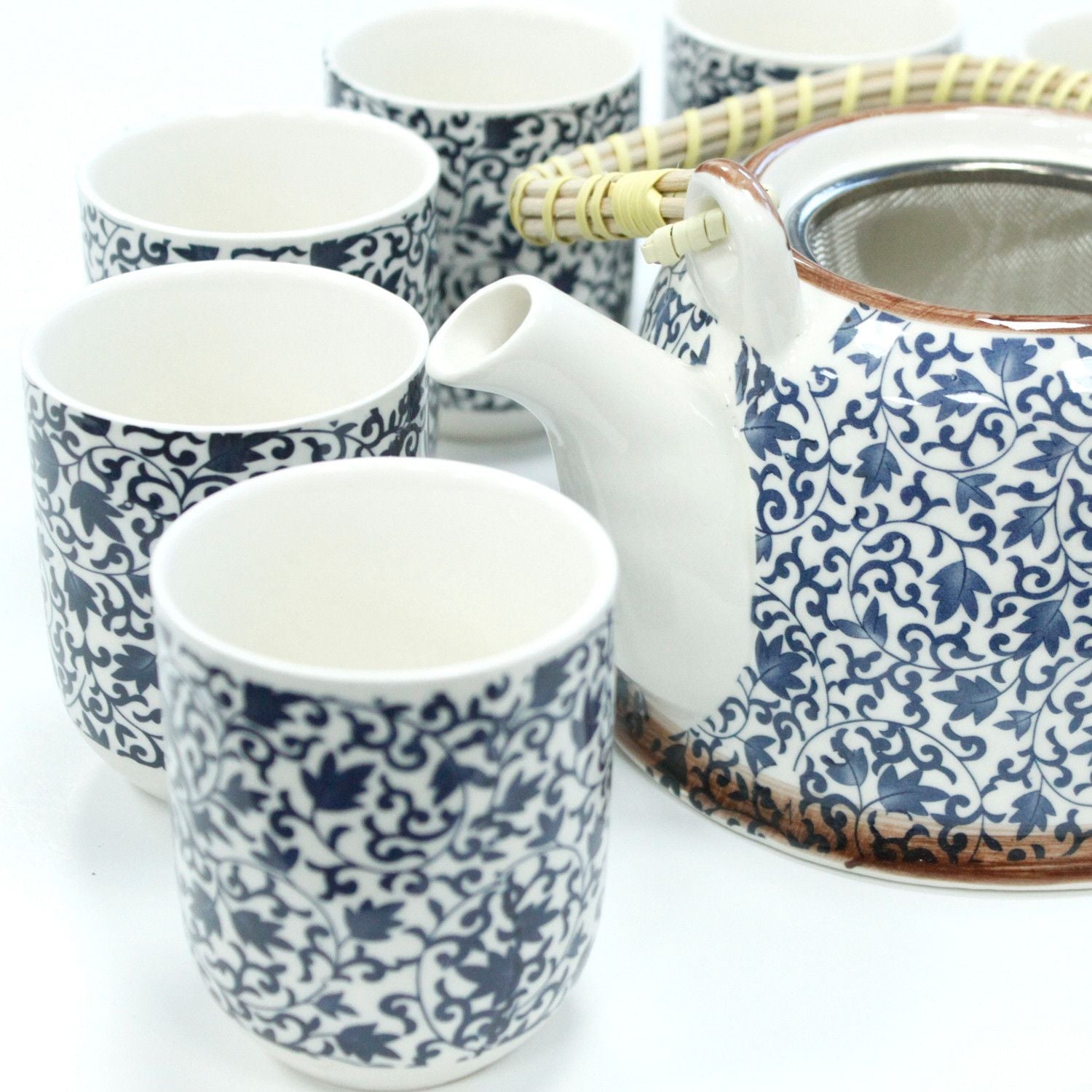 Herbal Teapot Set - Blue Mosaic