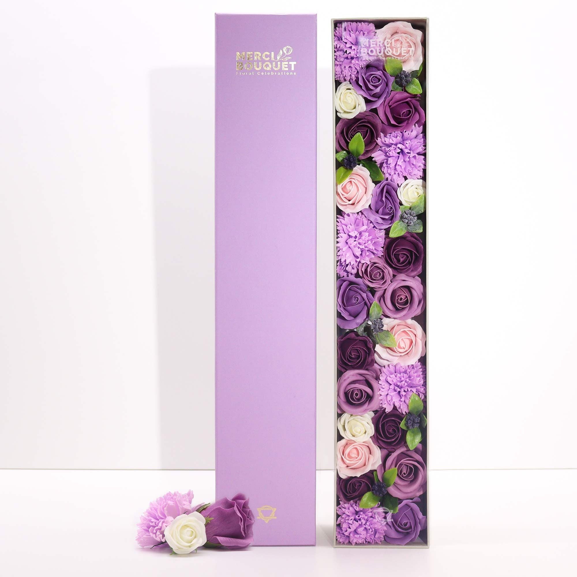 Long Box - Lavender Rose & Carnation Soaps