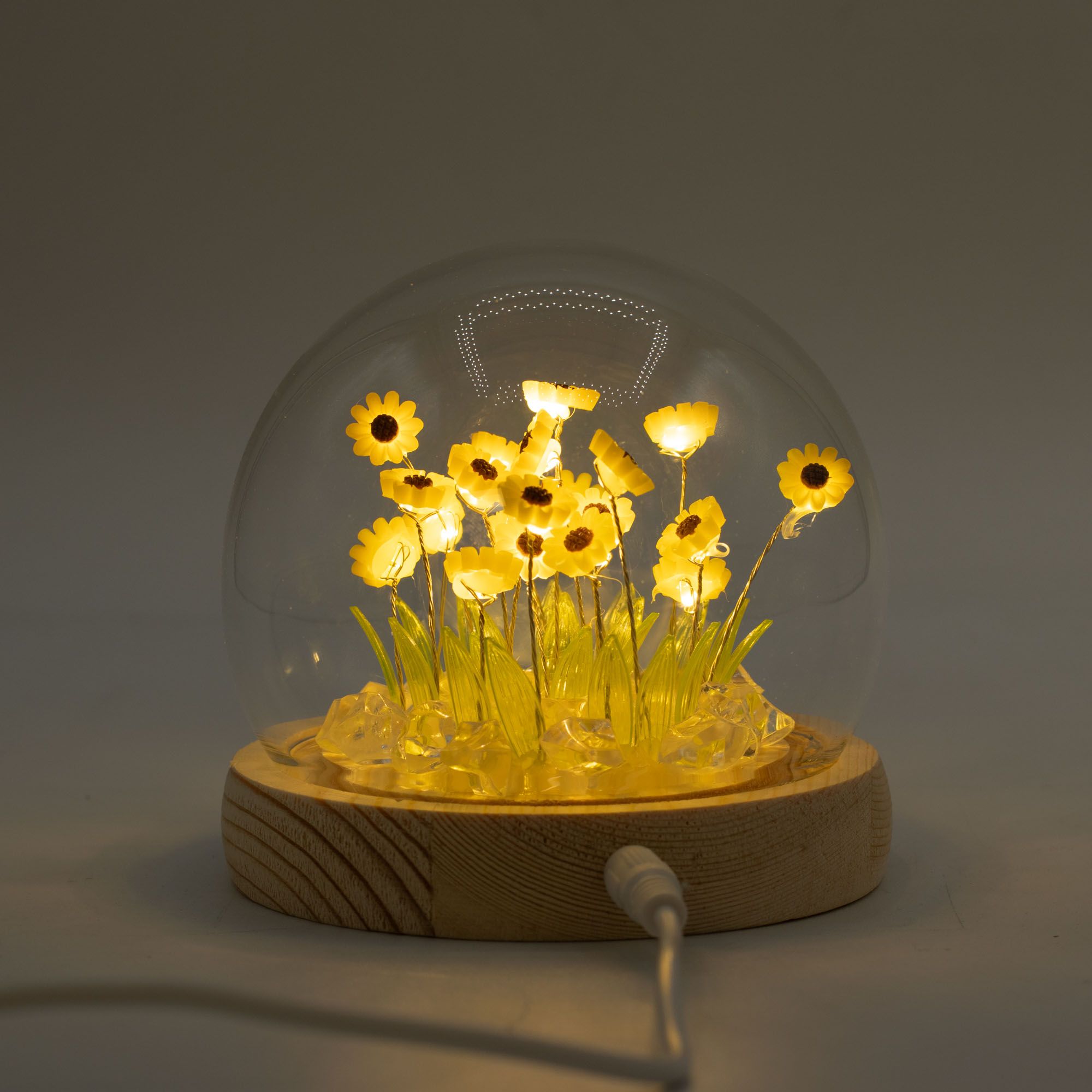 Floral Glow Garden Dome - Sunflower - LED USB