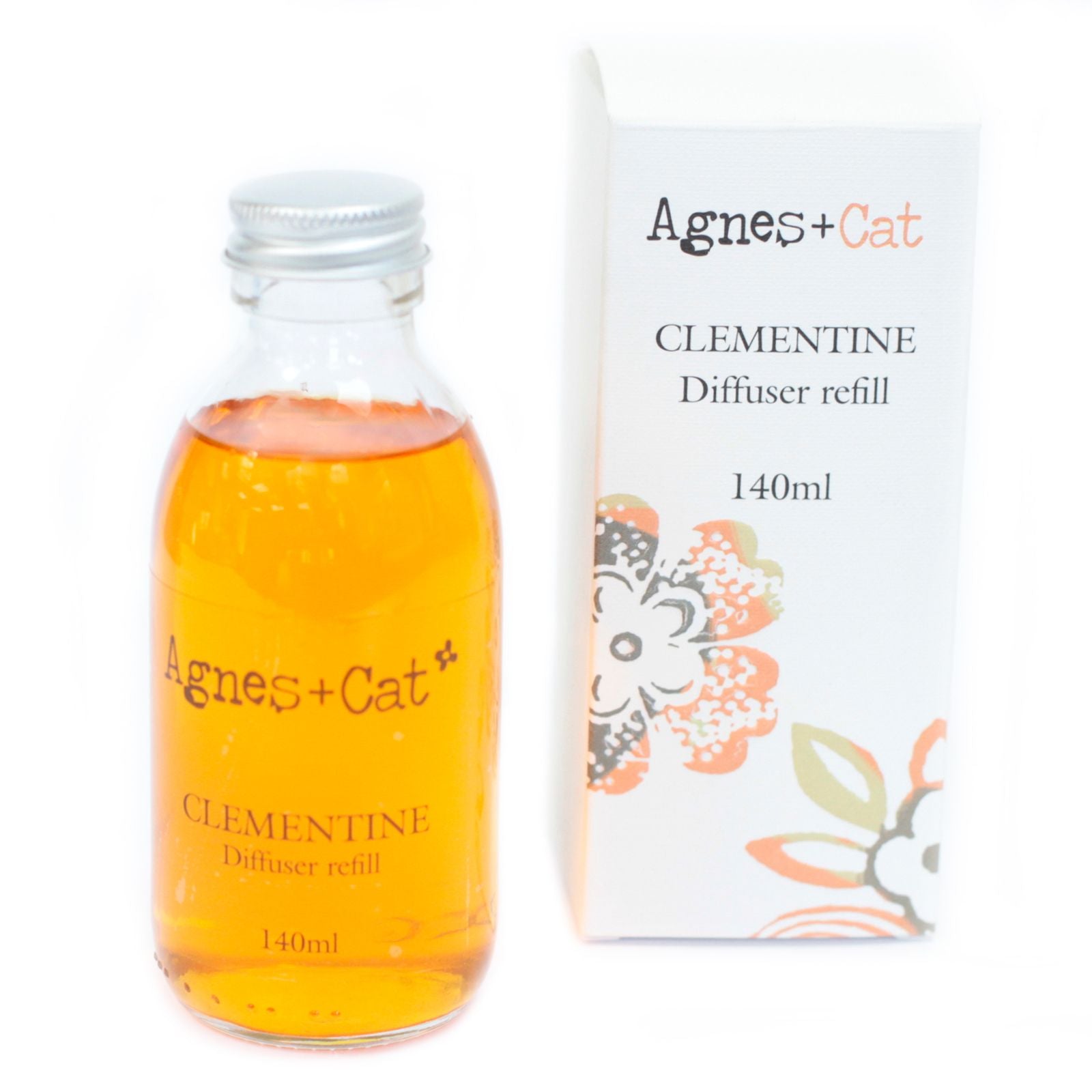 Agnes + Cat Reed Diffuser Refill - Up to 16 weeks - Clementine 150ml