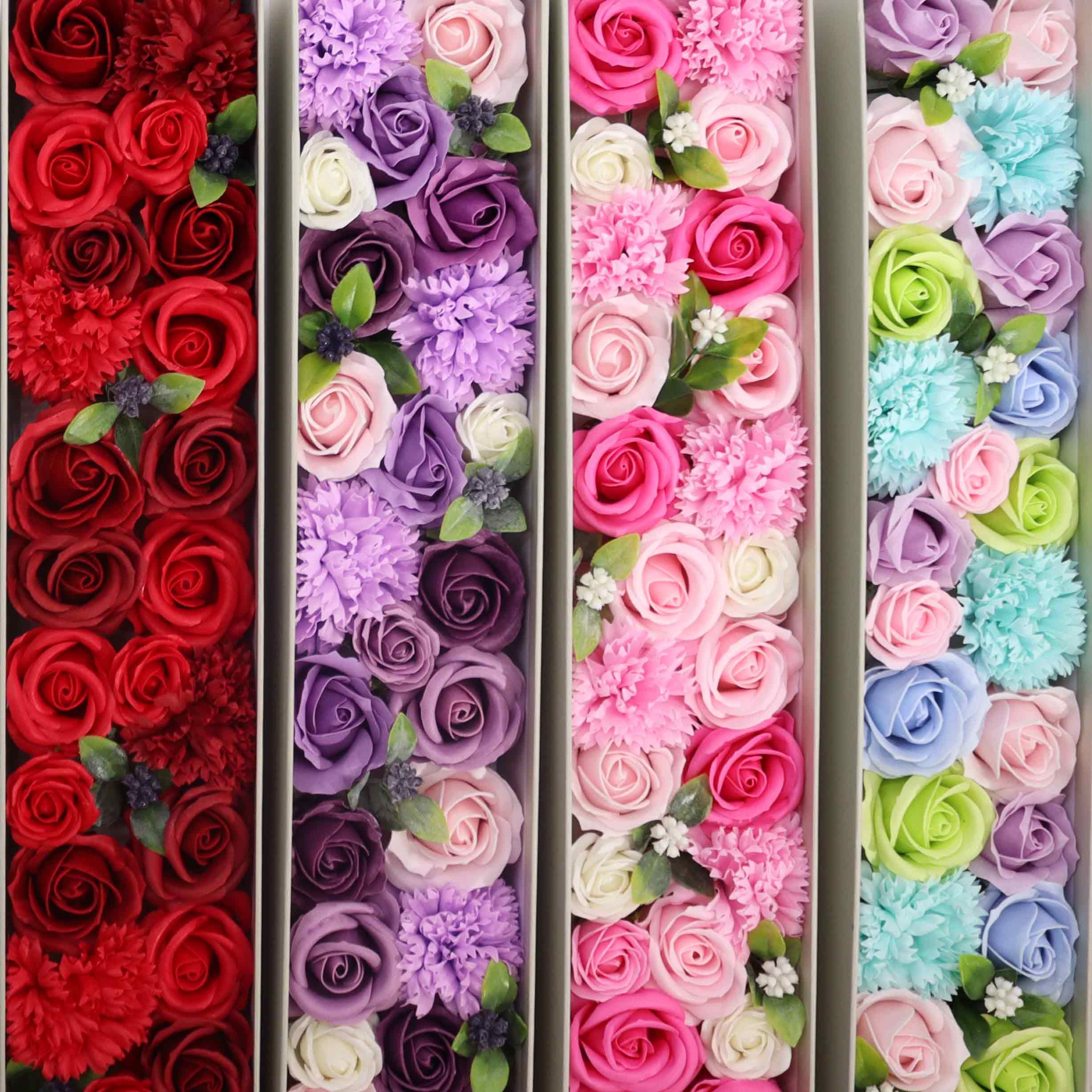 Long Box -  Lavender Rose & Carnation Soaps