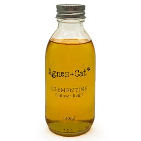 Agnes + Cat Reed Diffuser Refill - Up to 16 weeks - Clementine 150ml