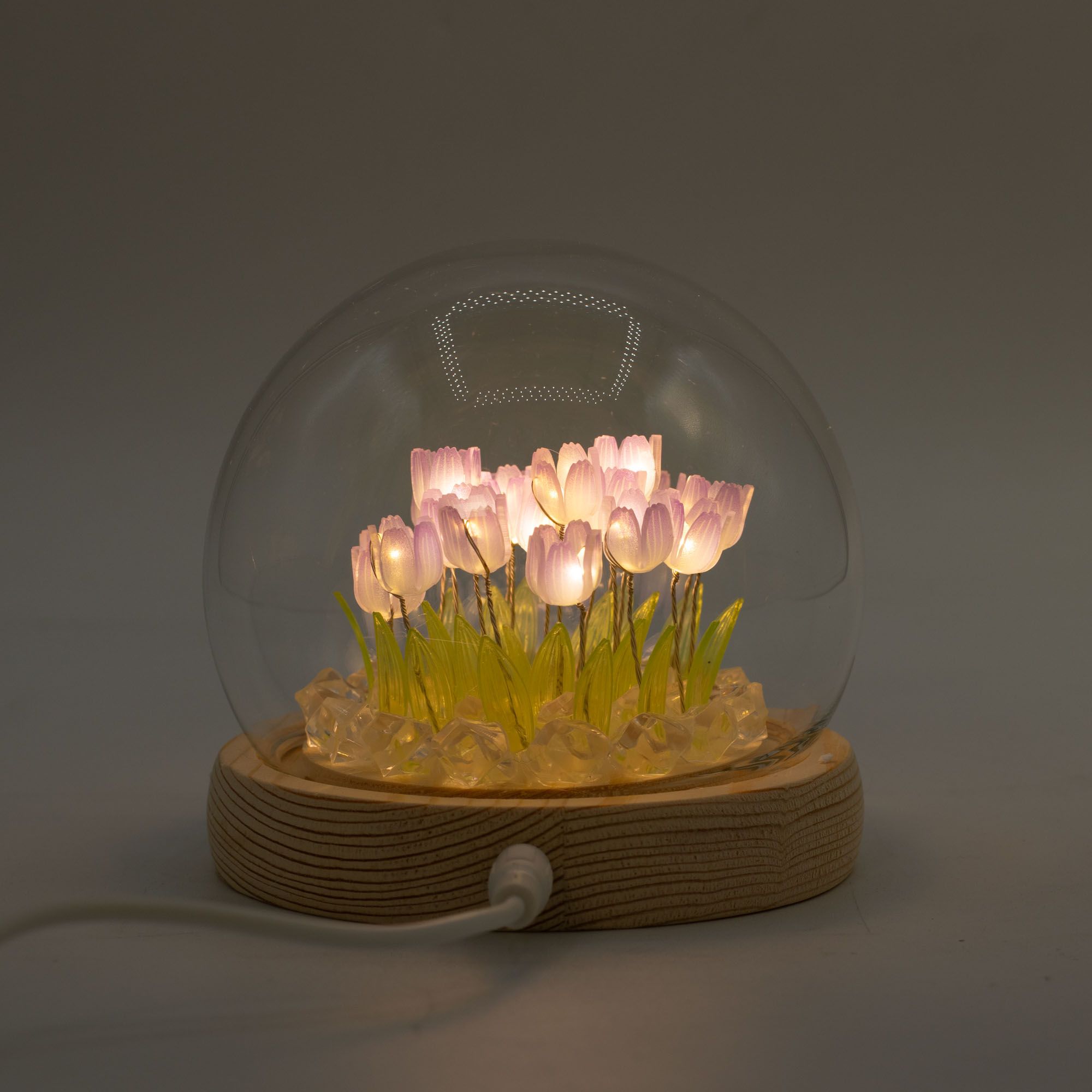 Floral Glow Garden Dome - Tulips - LED USB