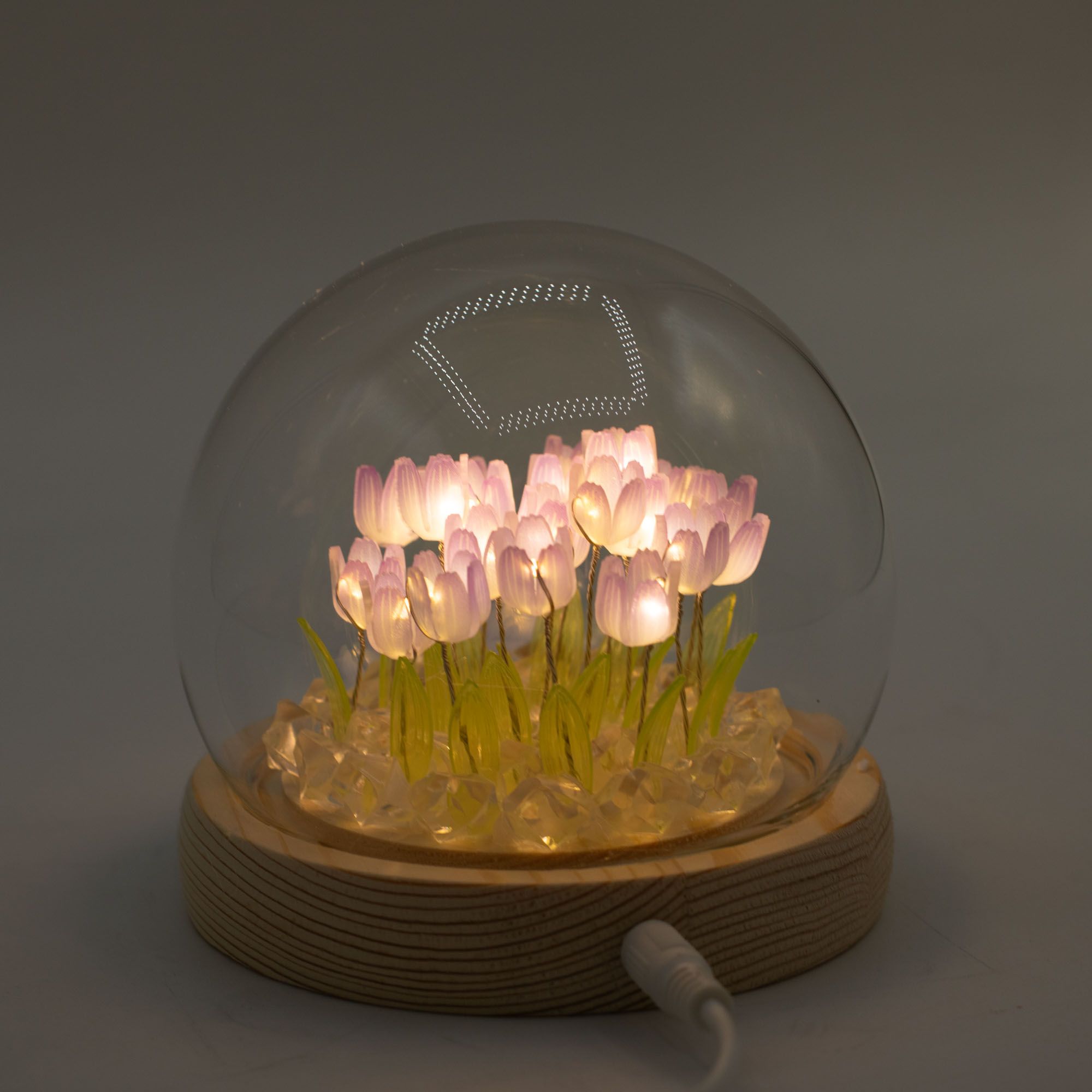 Floral Glow Garden Dome - Tulips - LED USB