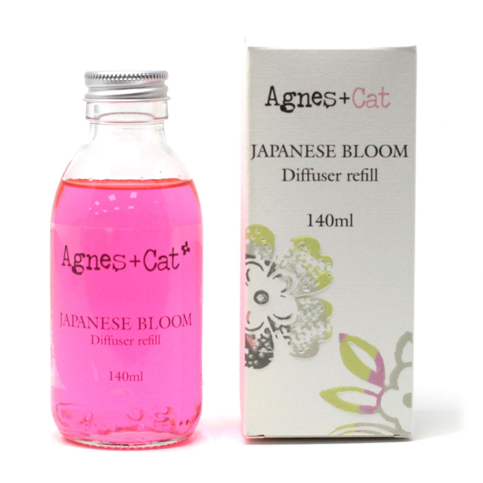 Agnes + Cat Reed Diffuser Refill - Up to 16 weeks - Japanese Bloom 150ml