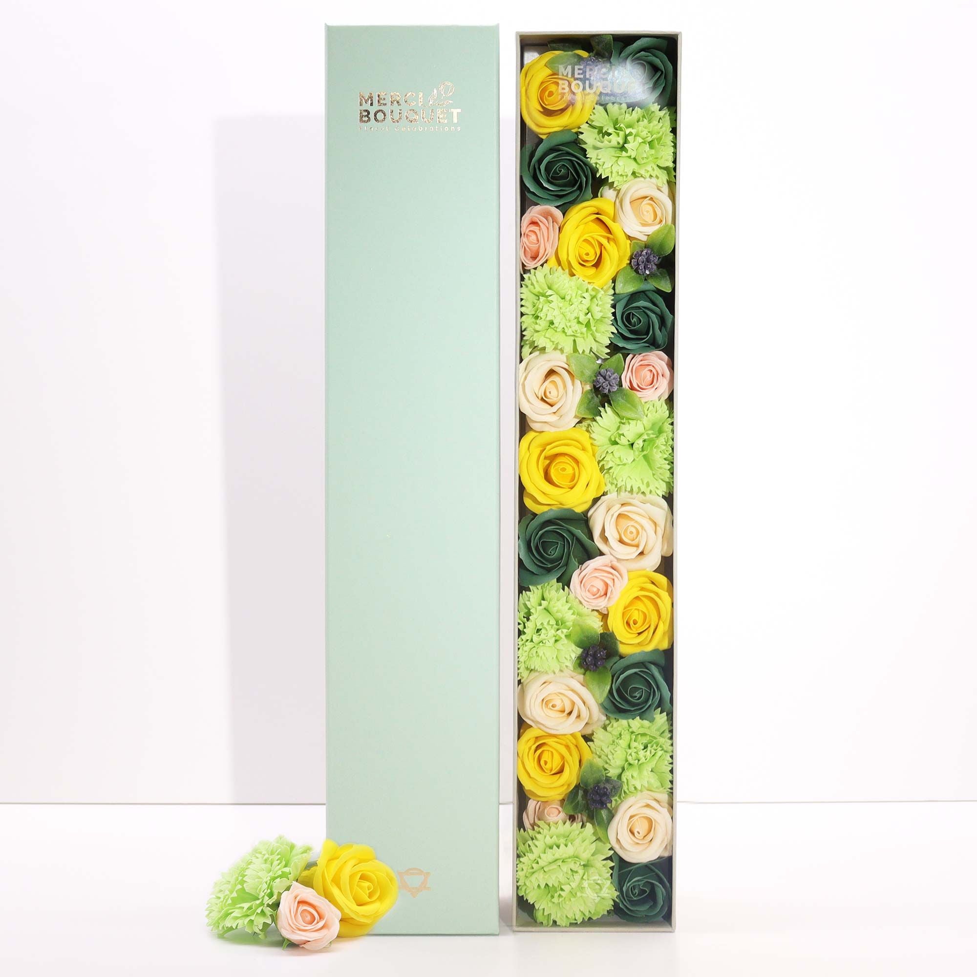 Long Box - Spring Celebrations Soap - Yellow & Greens