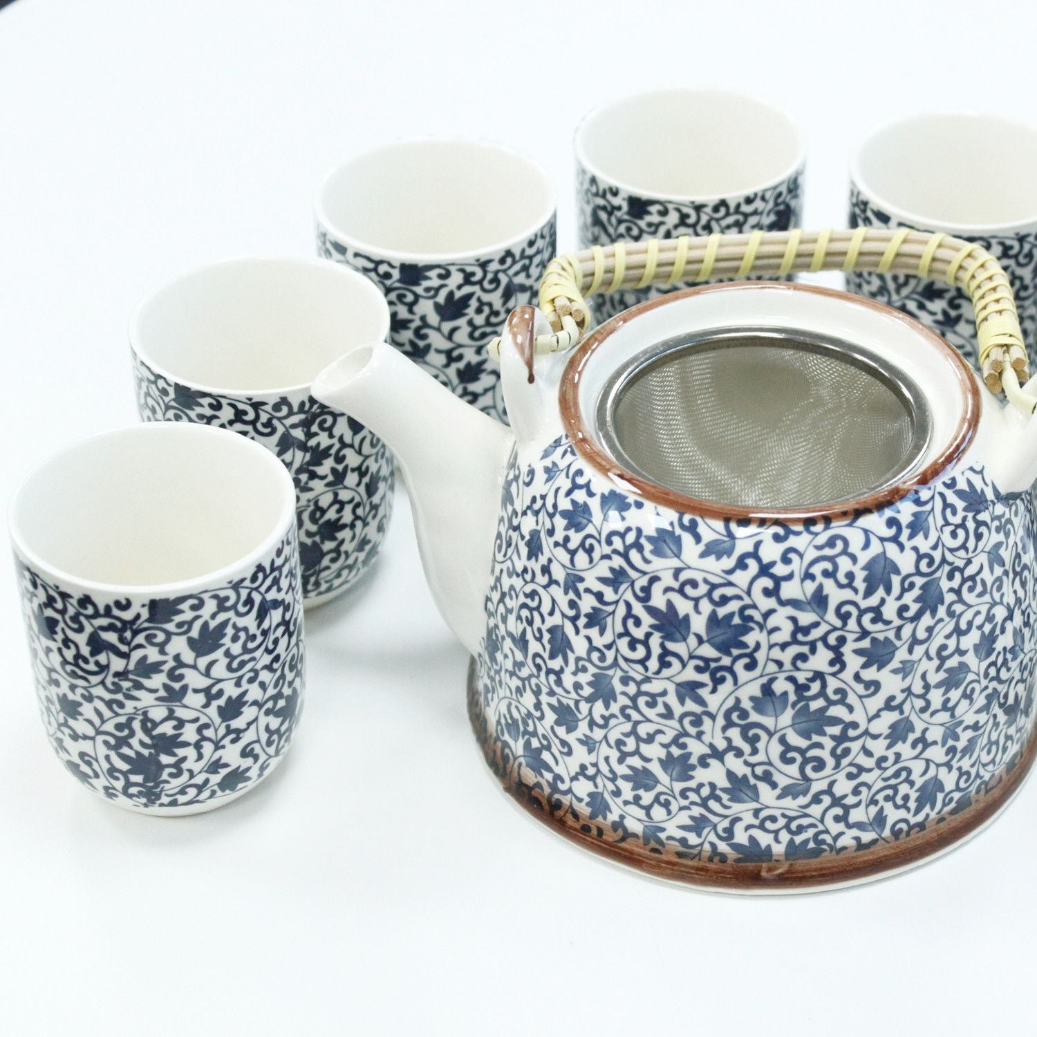 Herbal Teapot Set - Blue Mosaic