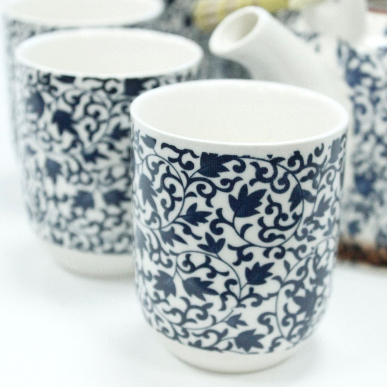 Herbal Teapot Set - Blue Mosaic