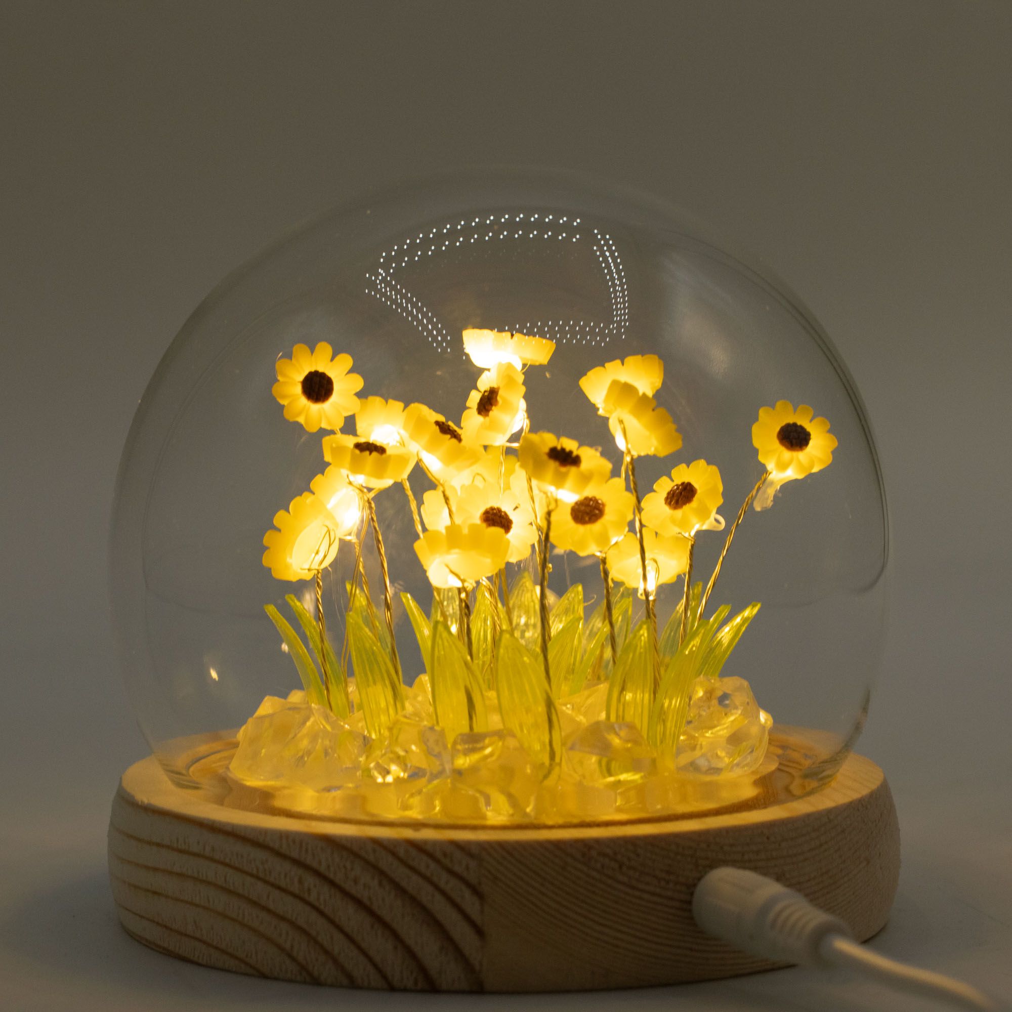 Floral Glow Garden Dome - Sunflower - LED USB