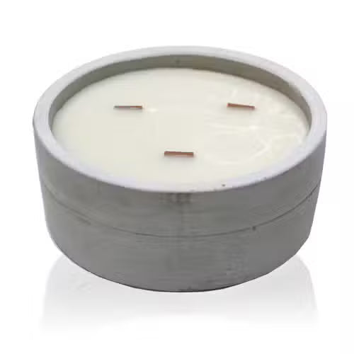 Large Round Candle - Patchouli & Dark Amber